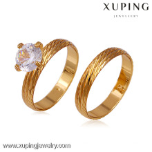 C210185-11546 Xuping jewelry18k chapado en color dorado de moda anillos de cristal de lujo encanto nuevo estilo joyería hermosa para las mujeres de la muchacha